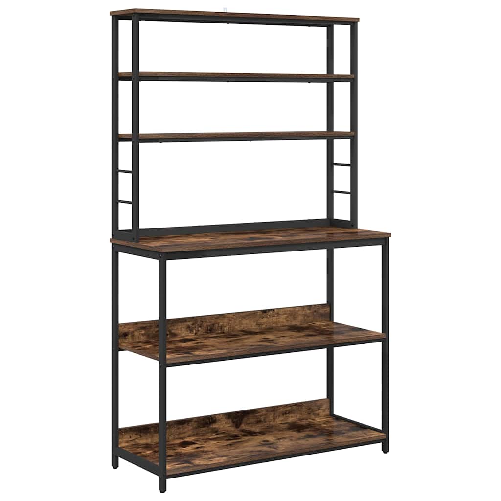 Keukenplank Gerookt eiken 100 x 40 x 168 cm Bewerkt hout