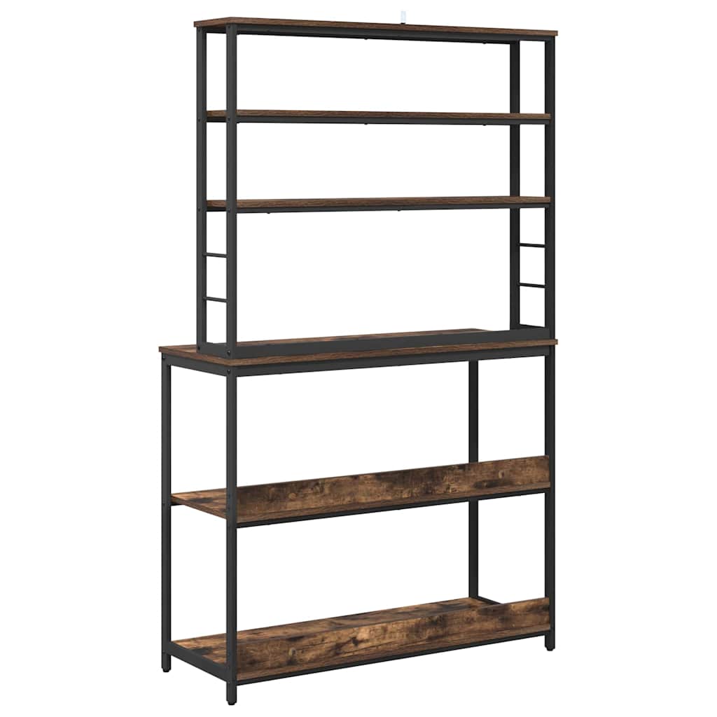 Keukenplank Gerookt eiken 100 x 40 x 168 cm Bewerkt hout