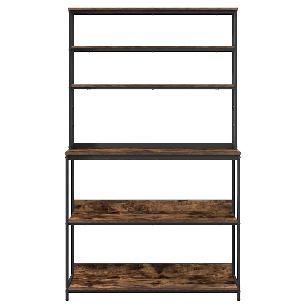 Keukenplank Gerookt eiken 100 x 40 x 168 cm Bewerkt hout