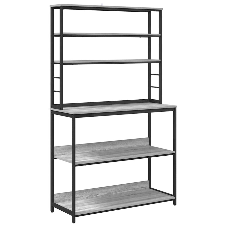 Keukenplank Grijs Sonoma 100 x 40 x 168 cm Bewerkt hout