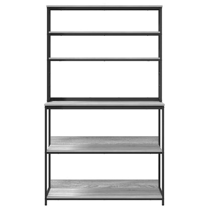 Keukenplank Grijs Sonoma 100 x 40 x 168 cm Bewerkt hout
