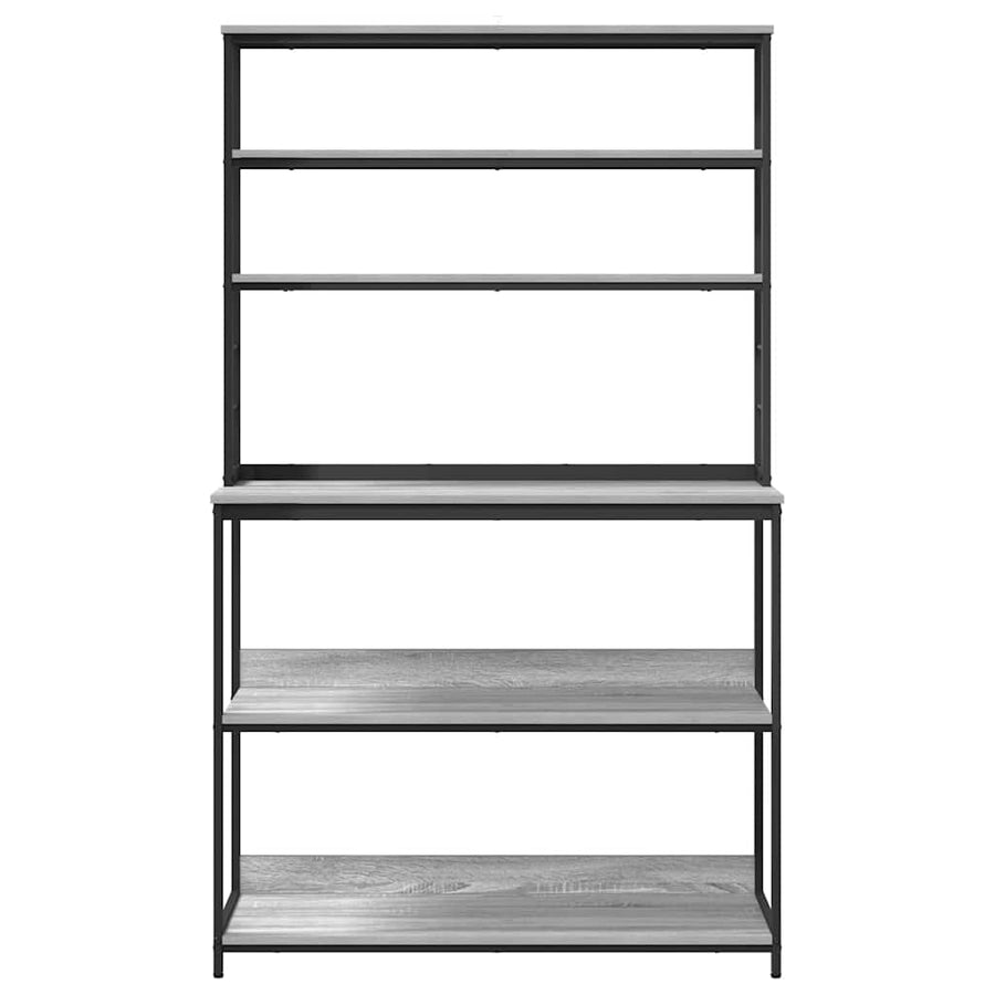 Keukenplank Grijs Sonoma 100 x 40 x 168 cm Bewerkt hout