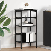 Boekenkast 40x29,5x81 cm zwart eiken bewerkt hout