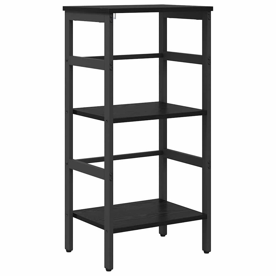 Boekenkast Zwart Eiken 40 x 29,5 x 81 cm Bewerkt hout