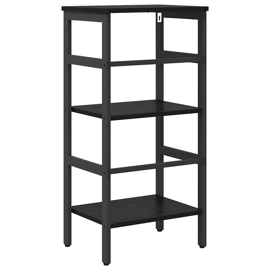 Boekenkast Zwart Eiken 40 x 29,5 x 81 cm Bewerkt hout