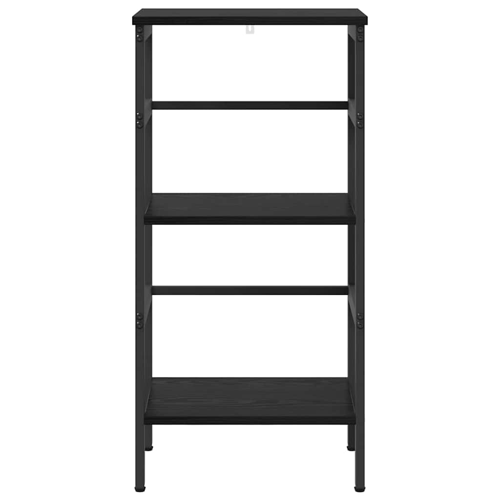 Boekenkast Zwart Eiken 40 x 29,5 x 81 cm Bewerkt hout