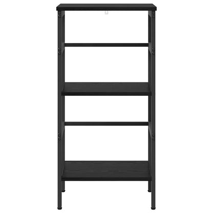 Boekenkast Zwart Eiken 40 x 29,5 x 81 cm Bewerkt hout