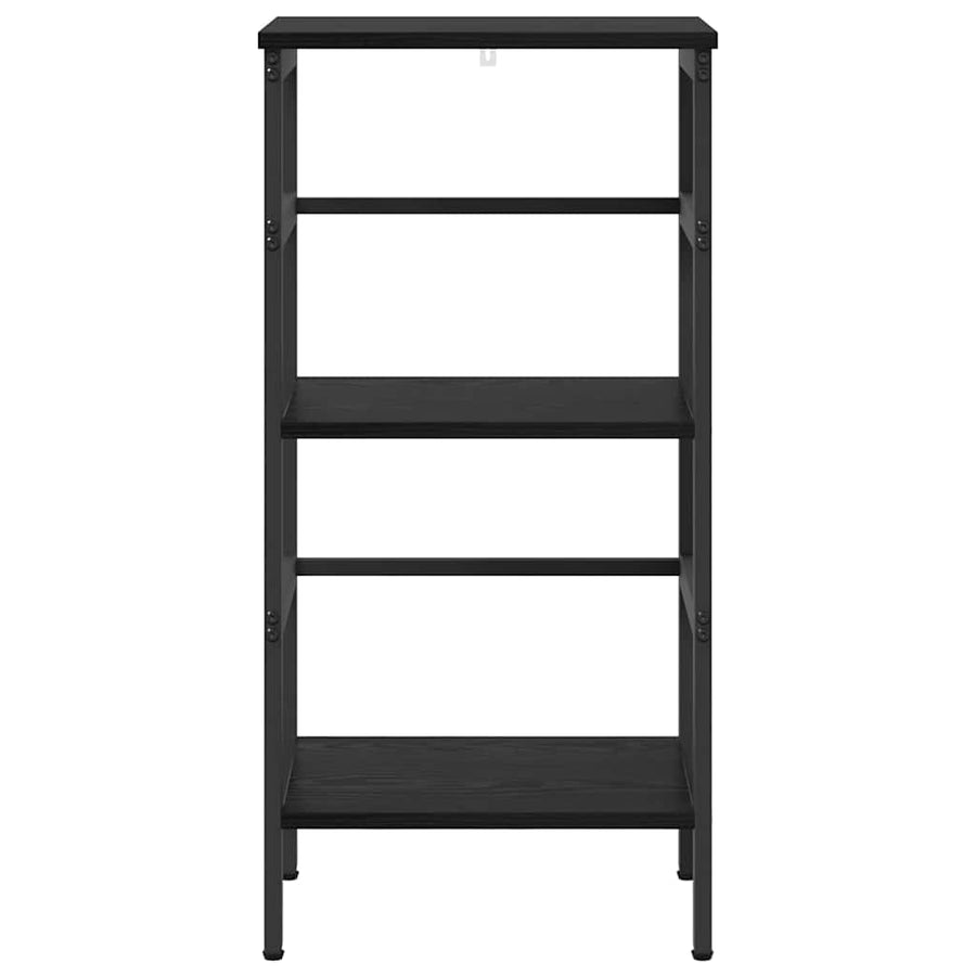 Boekenkast Zwart Eiken 40 x 29,5 x 81 cm Bewerkt hout