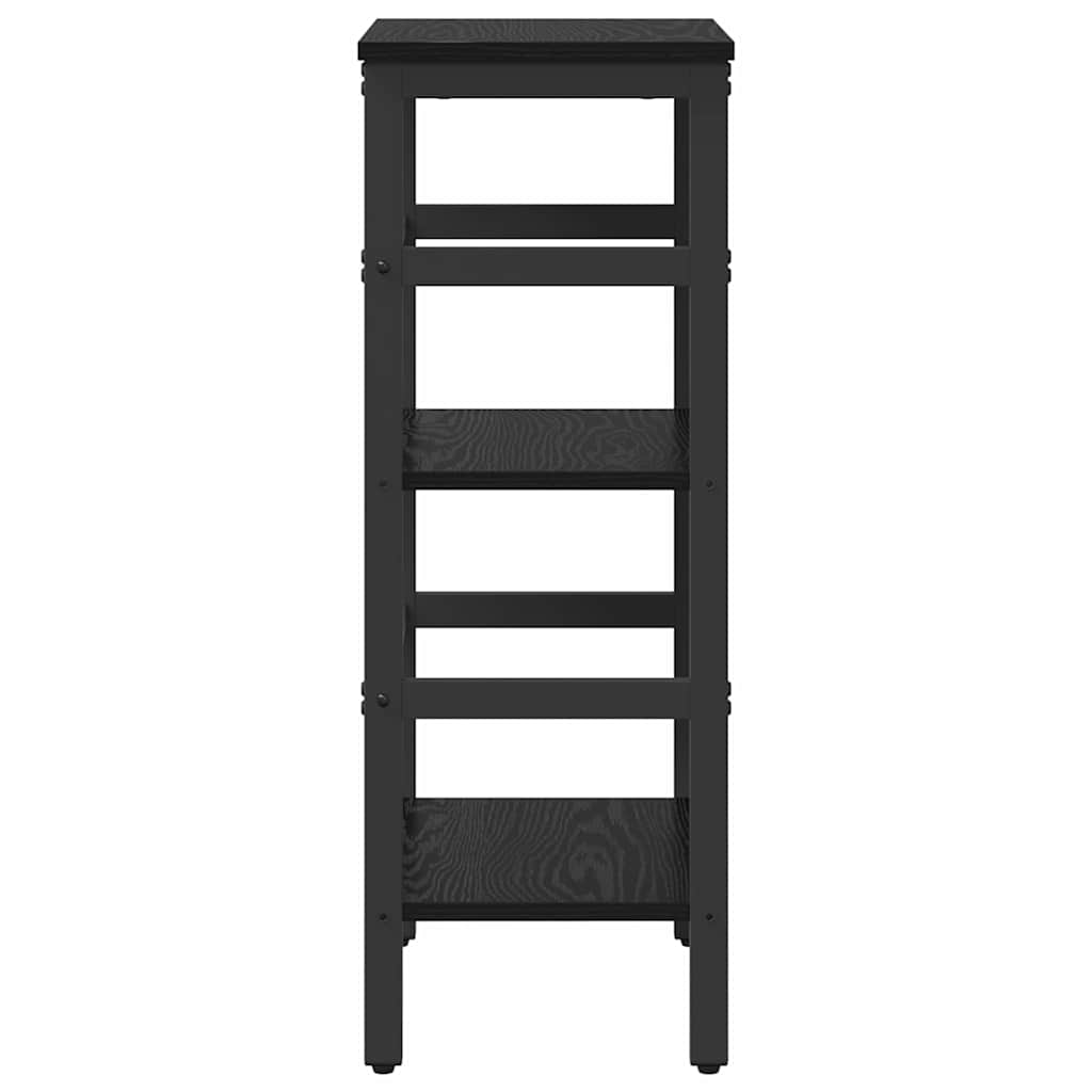 Boekenkast Zwart Eiken 40 x 29,5 x 81 cm Bewerkt hout