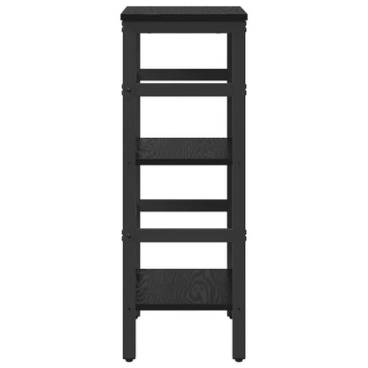 Boekenkast Zwart Eiken 40 x 29,5 x 81 cm Bewerkt hout