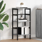 Boekenkast 40x29,5x81 cm grijs Sonoma bewerkt hout