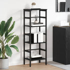 Boekenkast 40x29,5x115 cm zwart eiken bewerkt hout