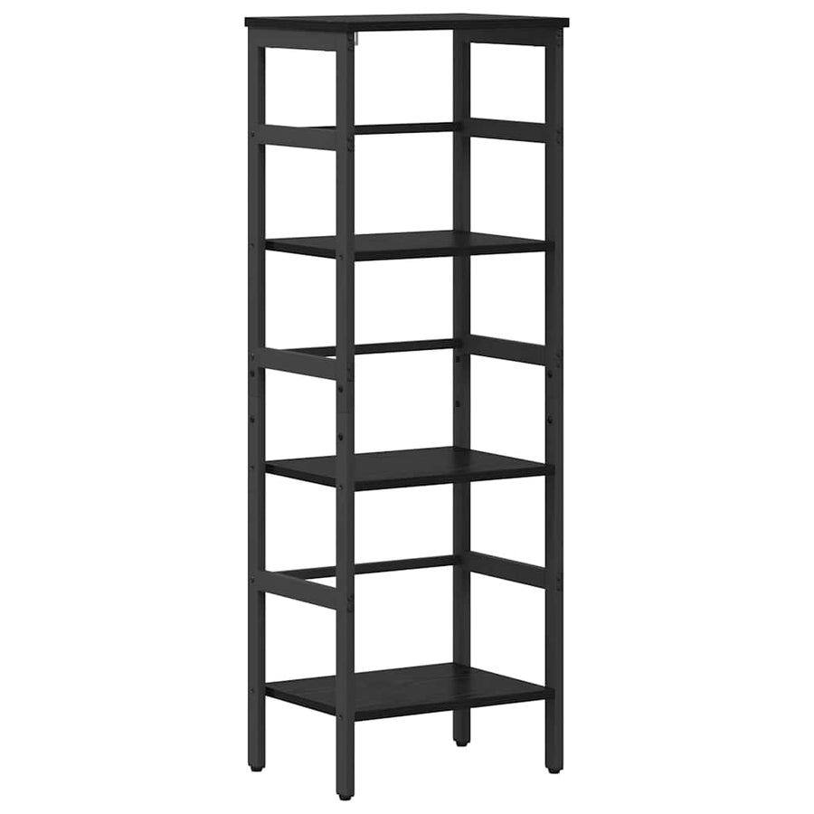 Boekenkast Zwart Eiken 40 x 29,5 x 115 cm Bewerkt hout
