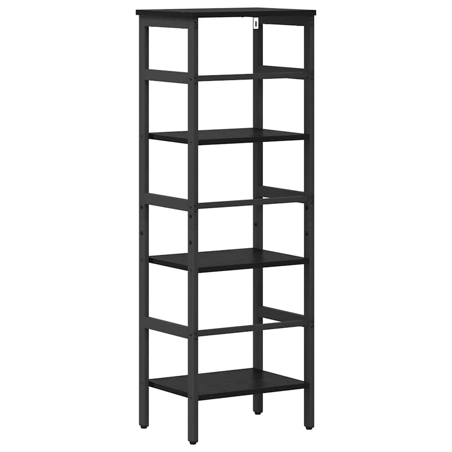 Boekenkast Zwart Eiken 40 x 29,5 x 115 cm Bewerkt hout