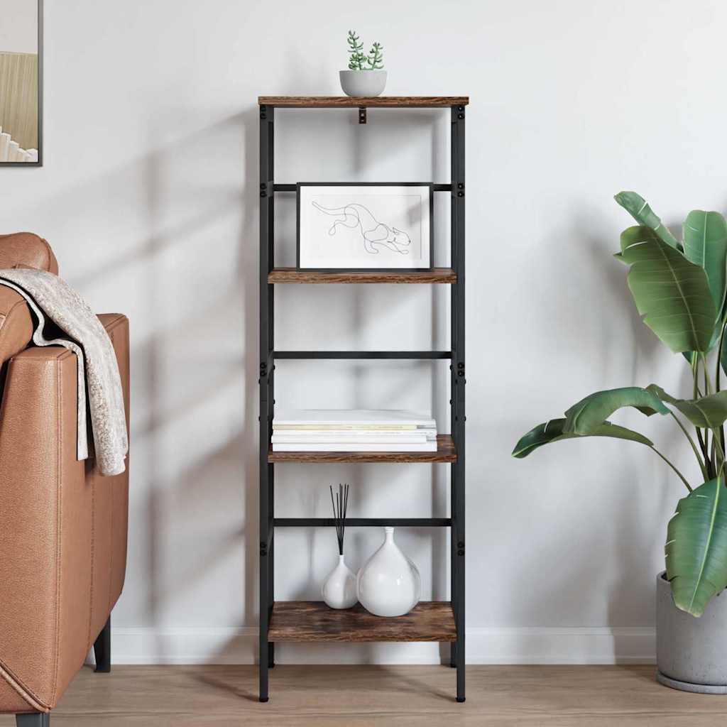 Boekenkast Gerookt eiken 40 x 29,5 x 115 cm Bewerkt hout