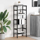 Boekenkast 40x29.5x115 cm grijs bewerkt hout