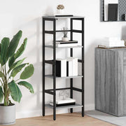Boekenkast 40x29.5x115 cm grijs bewerkt hout
