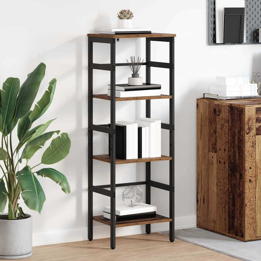 Boekenkast Oud Hout 40 x 29,5 x 115 cm Bewerkt hout