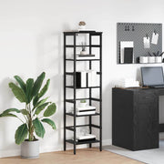 Boekenkast 40x29,5x149 cm zwart eiken bewerkt hout