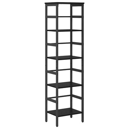 Boekenkast Zwart Eiken 40 x 29,5 x 149 cm Bewerkt hout