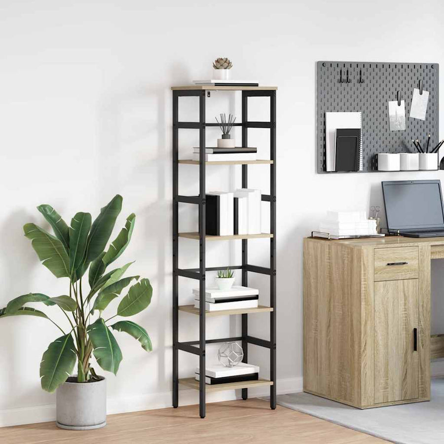 Boekenkast Sonoma Eiken 40 x 29,5 x 149 cm Bewerkt hout