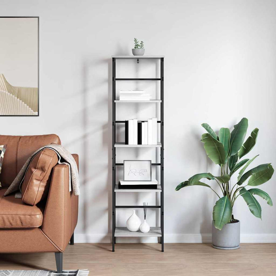 Boekenkast Grijs Sonoma 40 x 29,5 x 149 cm Bewerkt hout