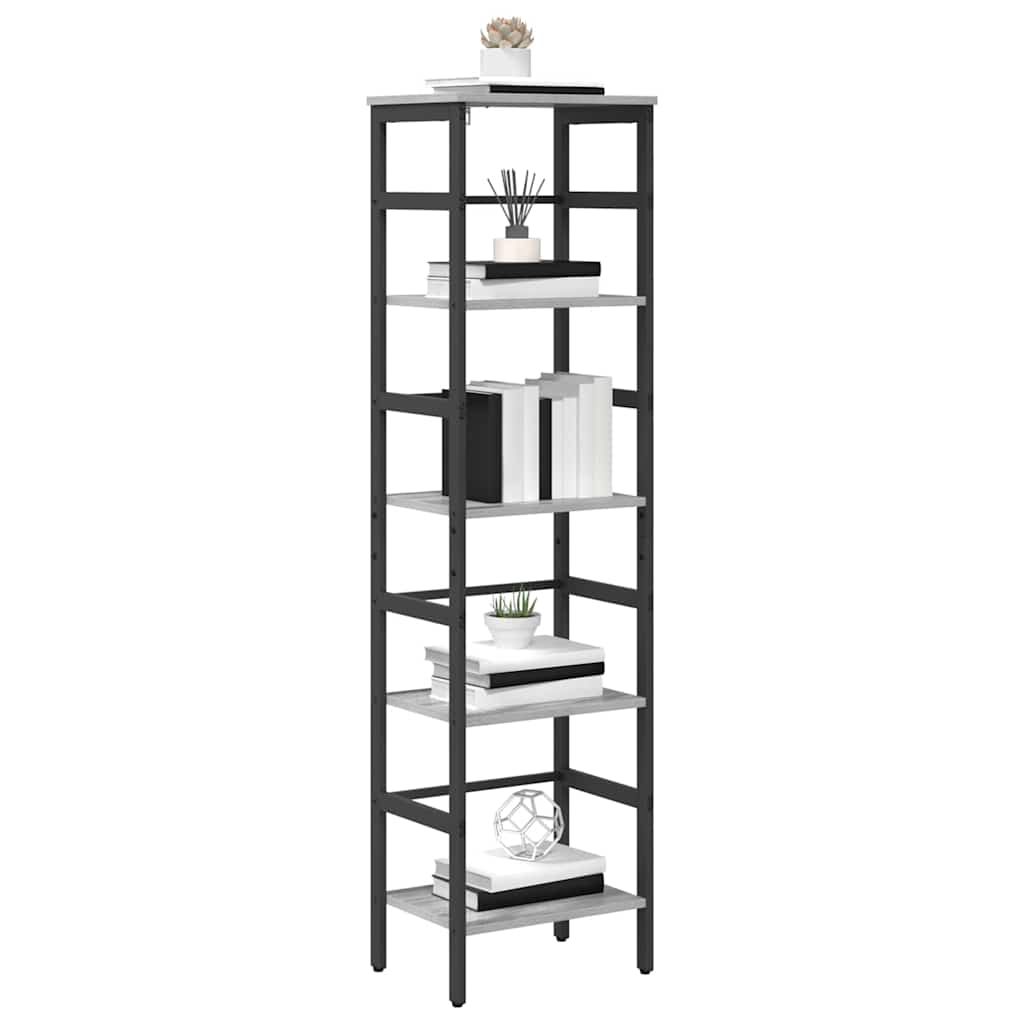 Boekenkast Grijs Sonoma 40 x 29,5 x 149 cm Bewerkt hout