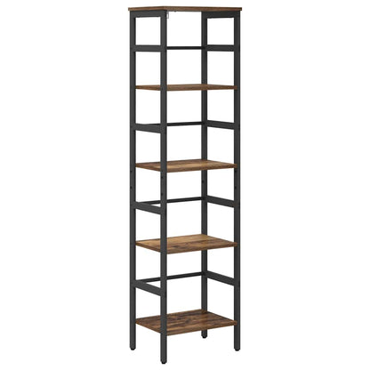 Boekenkast Oud Hout 40 x 29,5 x 149 cm Bewerkt hout
