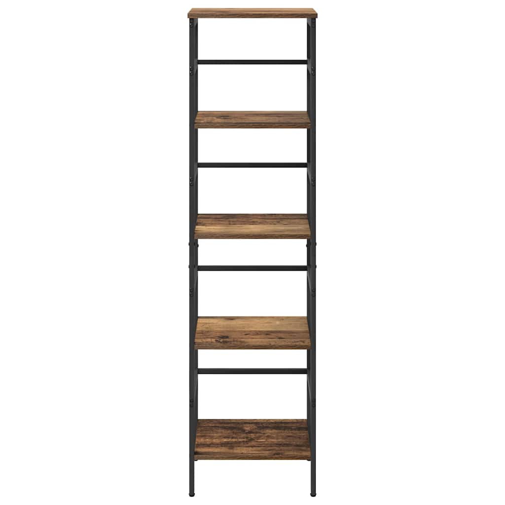 Boekenkast Oud Hout 40 x 29,5 x 149 cm Bewerkt hout