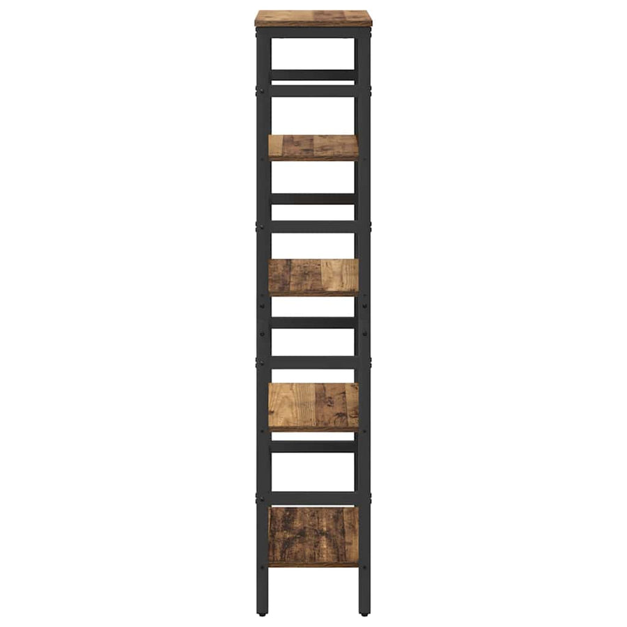 Boekenkast Oud Hout 40 x 29,5 x 149 cm Bewerkt hout