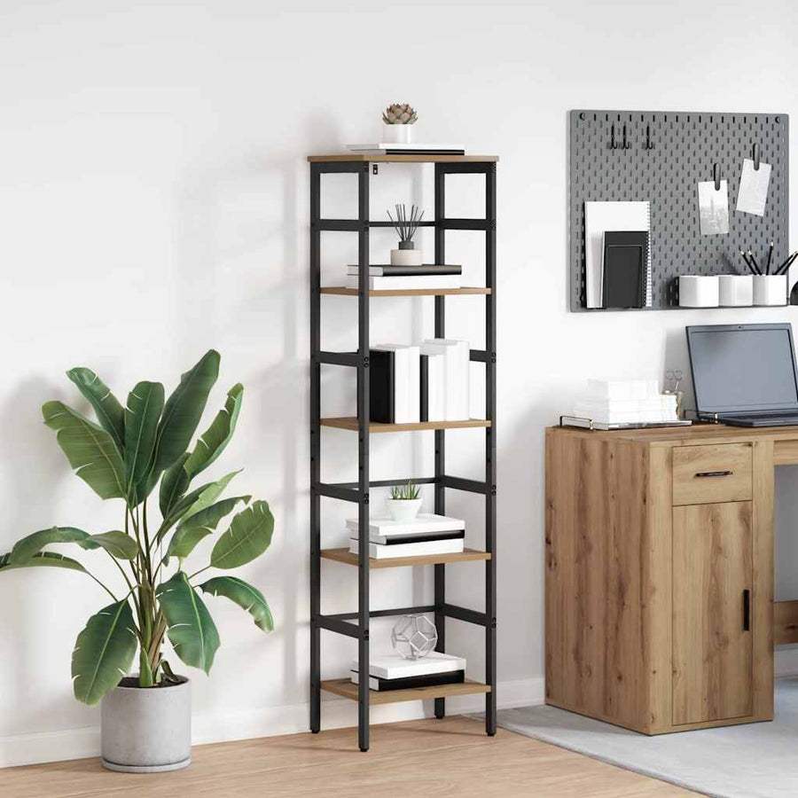 Boekenkast Artisan Eiken 40 x 29,5 x 149 cm Bewerkt hout