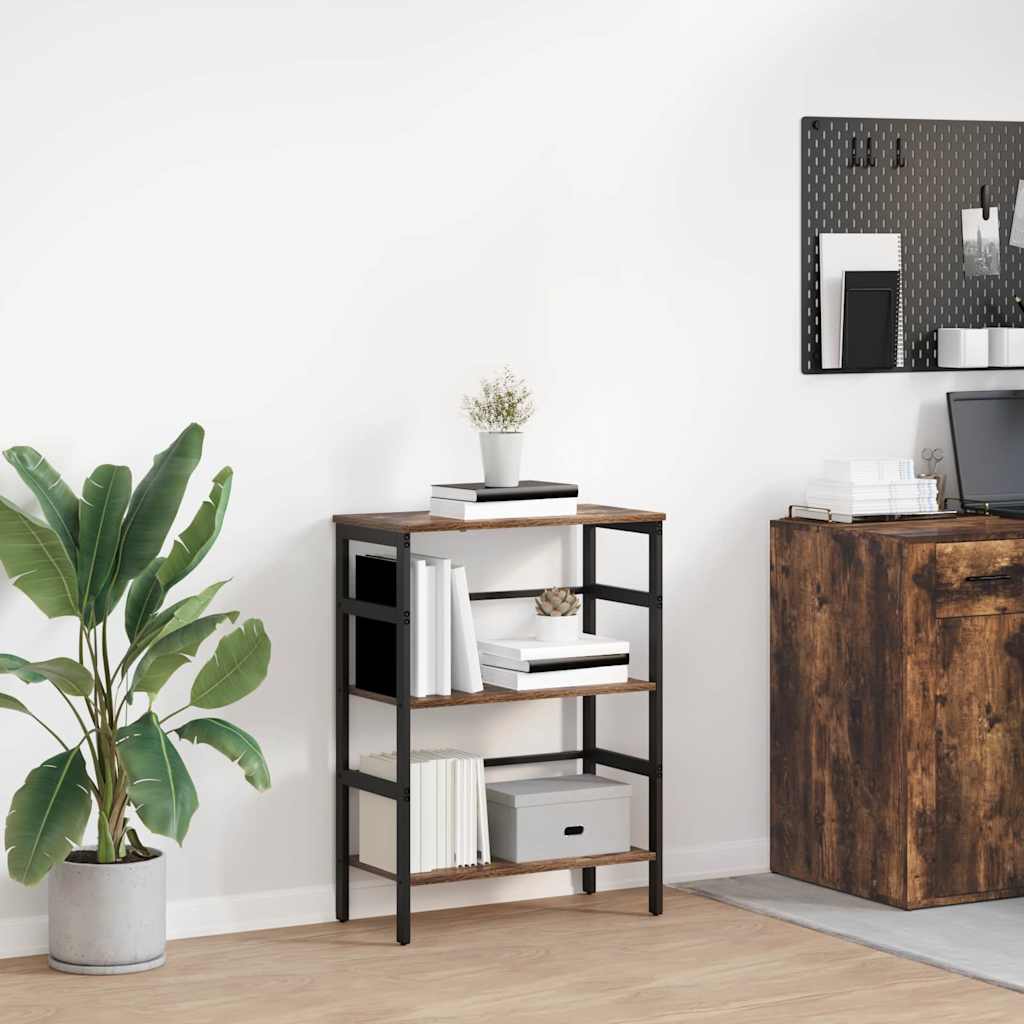 Boekenkast Gerookt eiken 60 x 29,5 x 81 cm Bewerkt hout