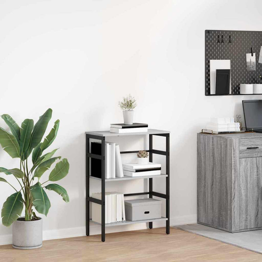 Boekenkast Grijs Sonoma 60 x 29,5 x 81 cm Bewerkt hout