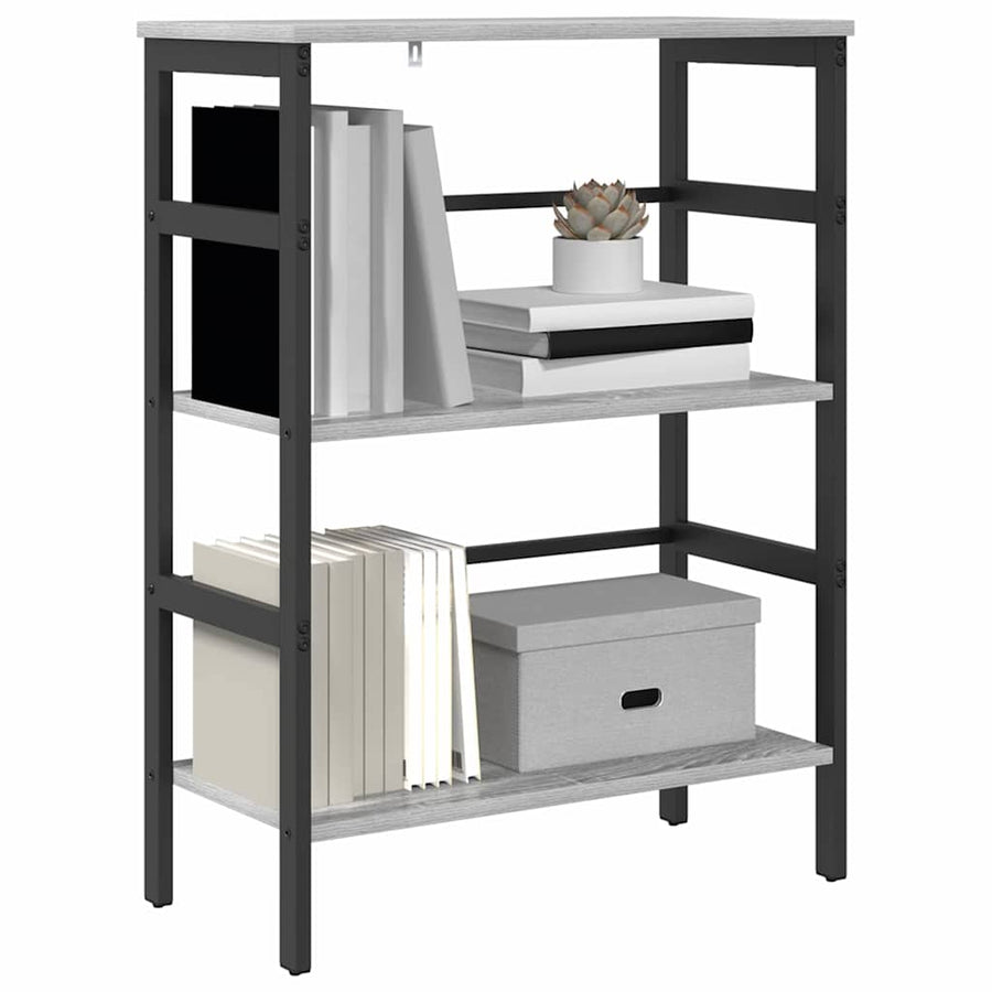 Boekenkast Grijs Sonoma 60 x 29,5 x 81 cm Bewerkt hout