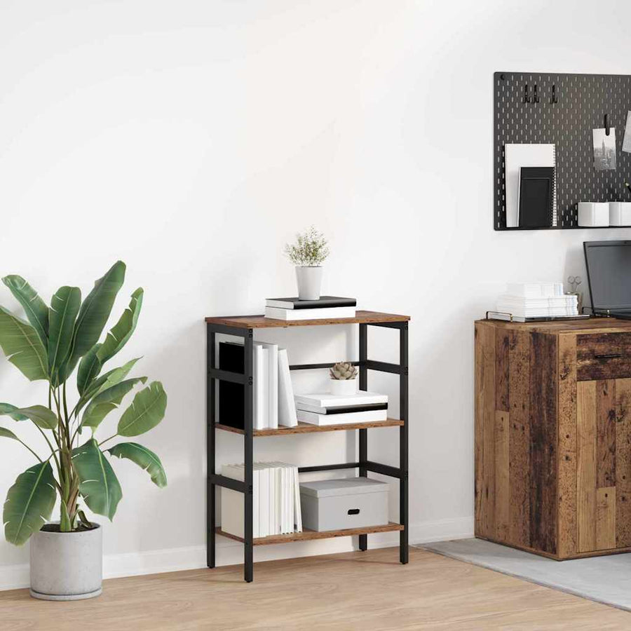 Boekenkast Oud Hout 60 x 29,5 x 81 cm Bewerkt hout