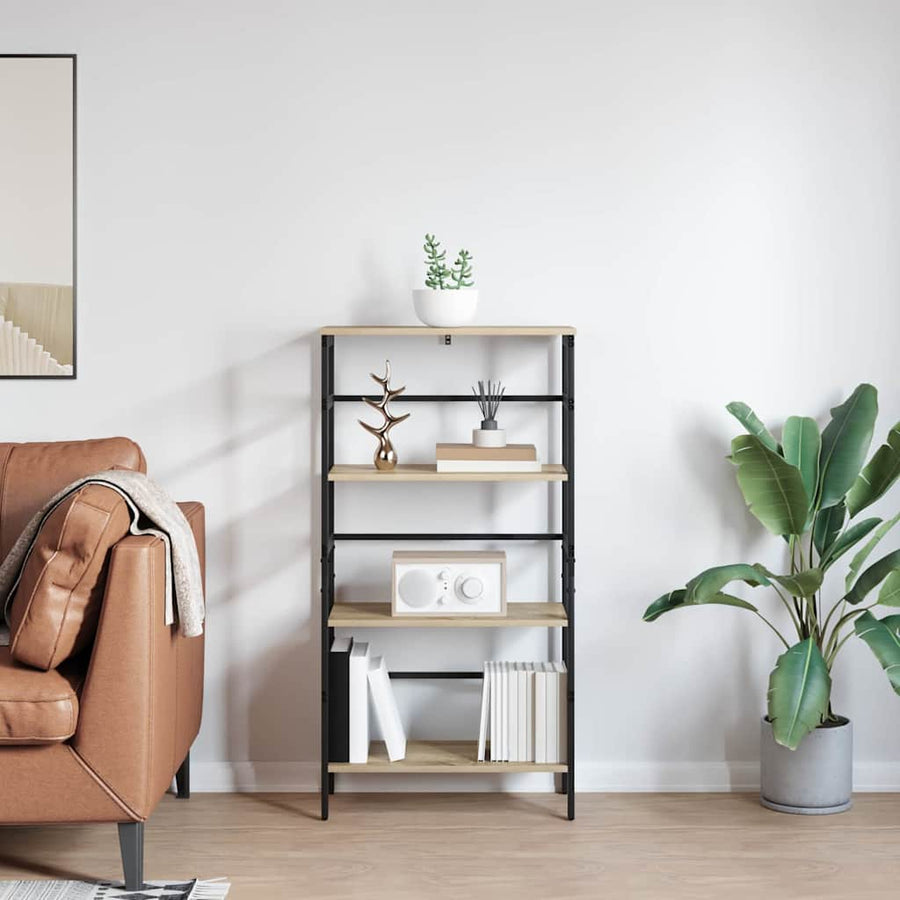 Boekenkast Sonoma Eiken 60 x 29,5 x 115 cm Bewerkt hout