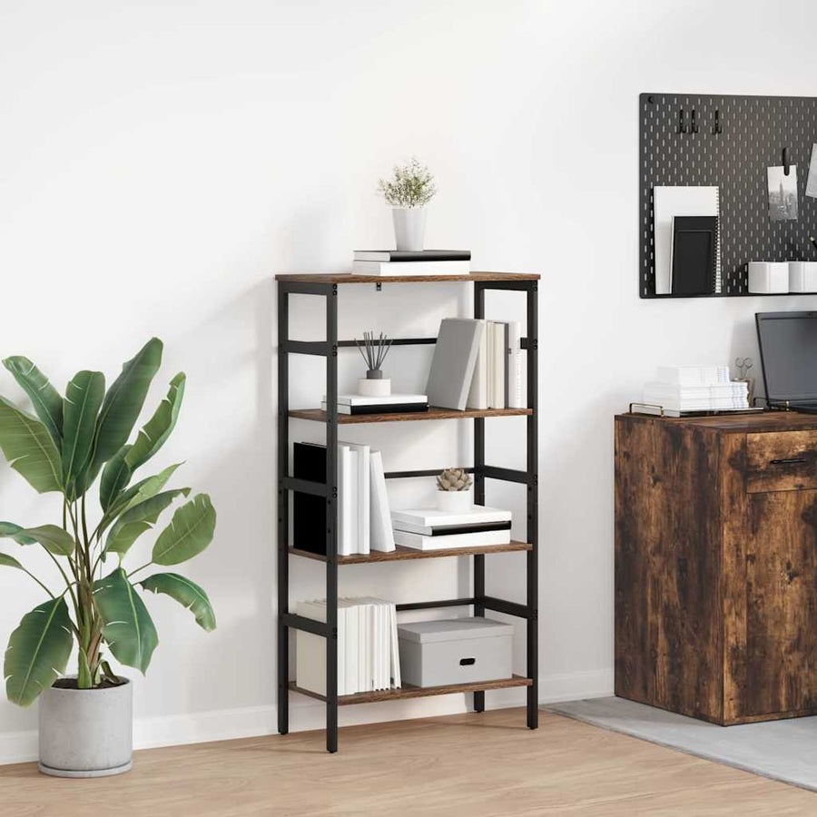 Boekenkast Gerookt eiken 60 x 29,5 x 115 cm Bewerkt hout