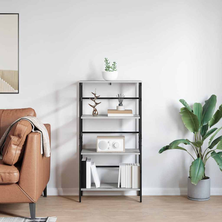 Boekenkast Grijs Sonoma 60 x 29,5 x 115 cm Bewerkt hout