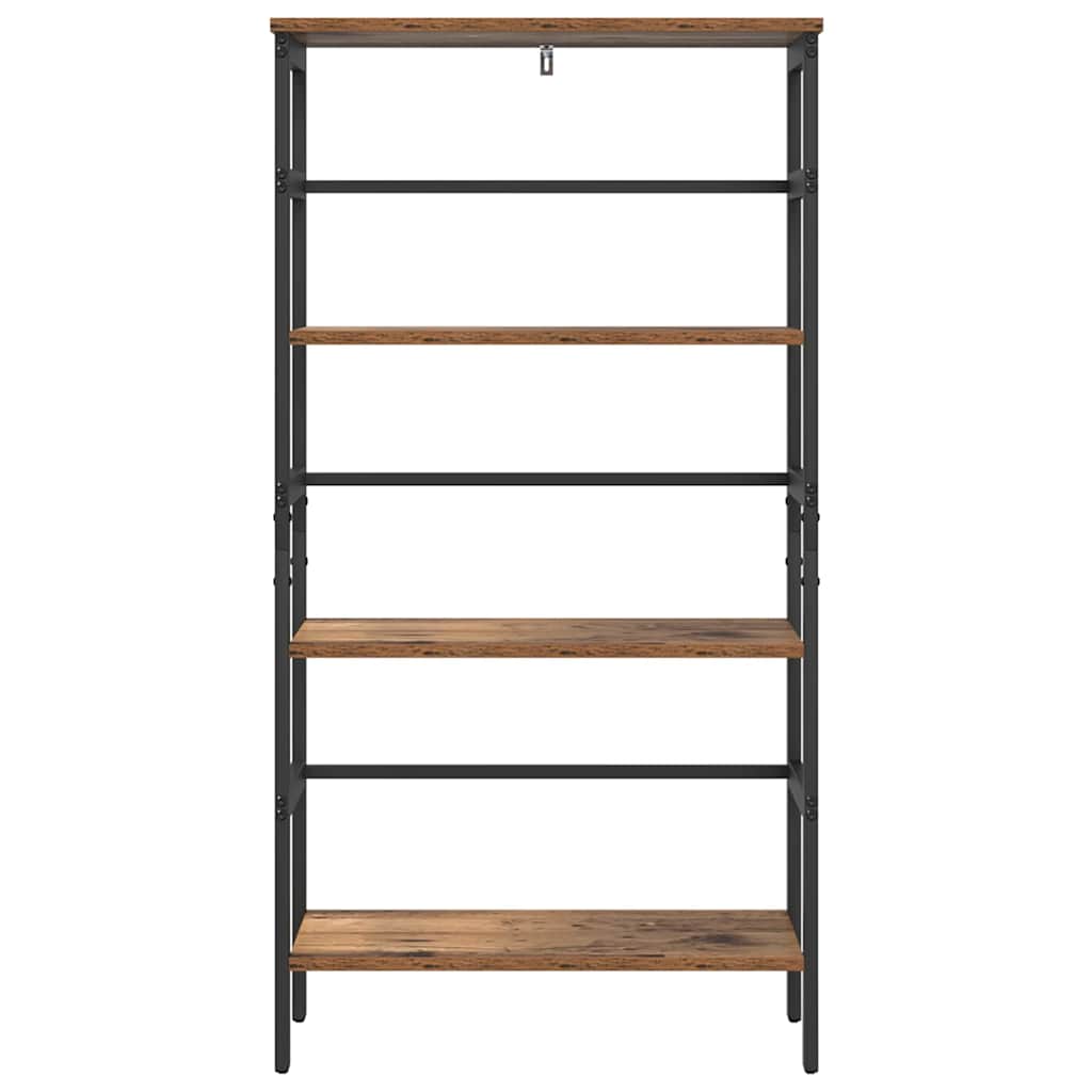 Boekenkast Oud Hout 60 x 29,5 x 115 cm Bewerkt hout