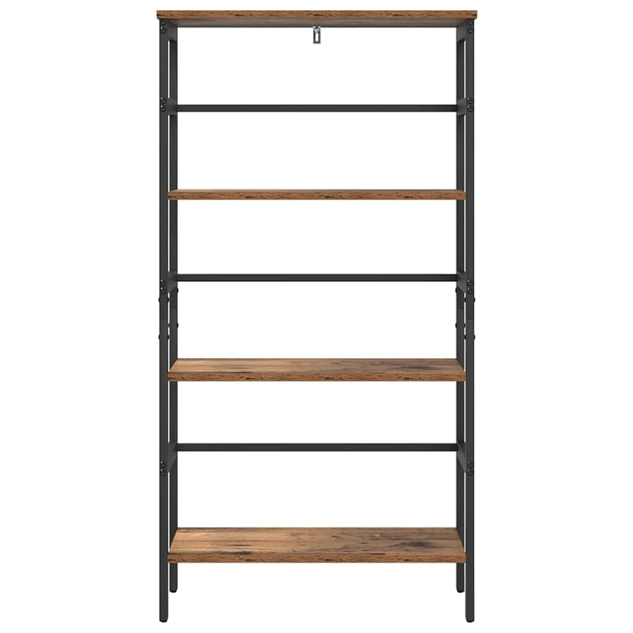 Boekenkast Oud Hout 60 x 29,5 x 115 cm Bewerkt hout