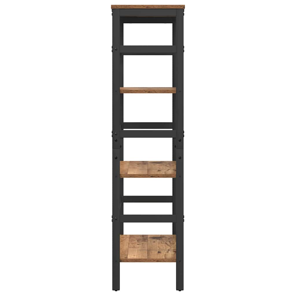 Boekenkast Oud Hout 60 x 29,5 x 115 cm Bewerkt hout