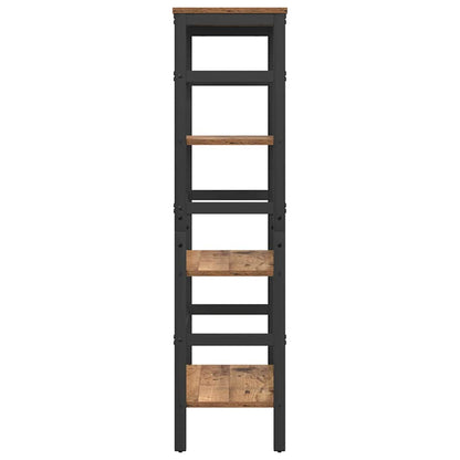 Boekenkast Oud Hout 60 x 29,5 x 115 cm Bewerkt hout