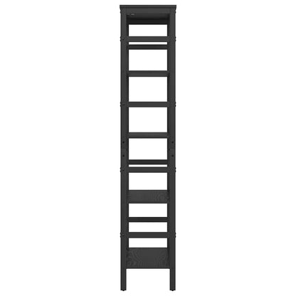 Boekenkast Zwart Eiken 60 x 29,5 x 149 cm Bewerkt hout