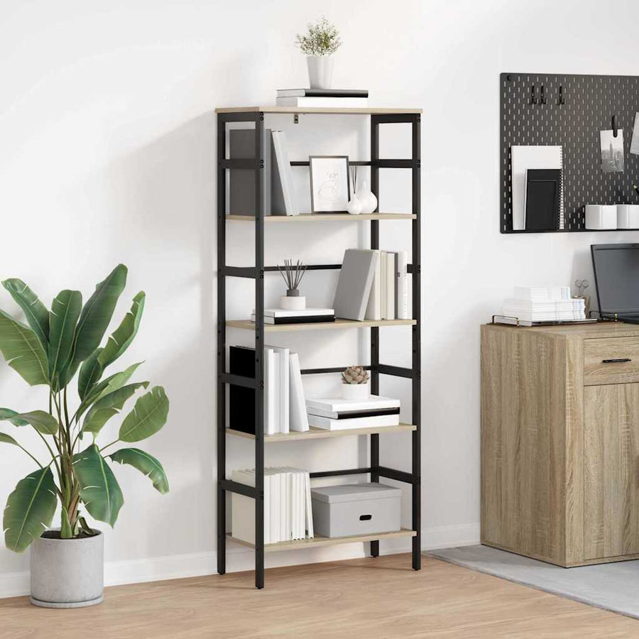 Boekenkast Sonoma Eiken 60 x 29,5 x 149 cm Bewerkt hout