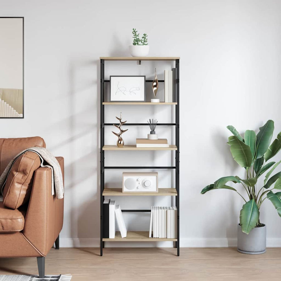 Boekenkast Sonoma Eiken 60 x 29,5 x 149 cm Bewerkt hout