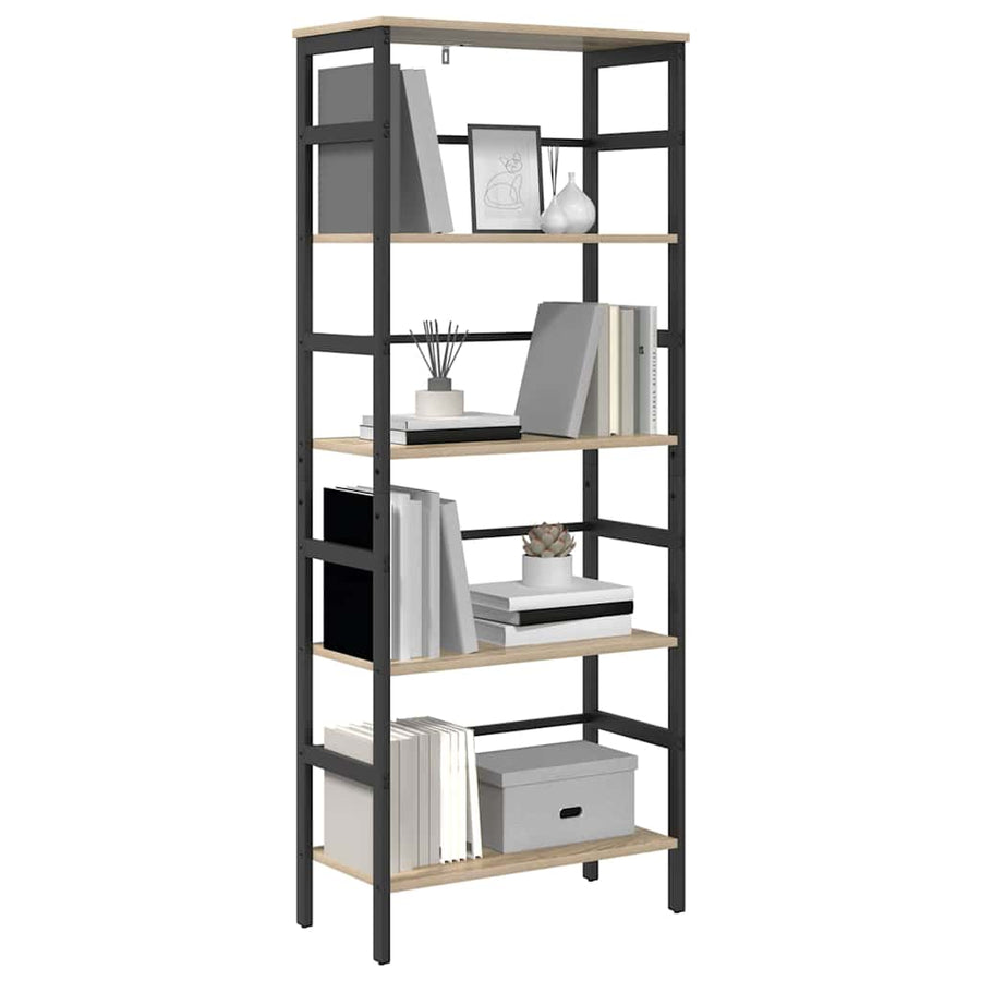 Boekenkast Sonoma Eiken 60 x 29,5 x 149 cm Bewerkt hout