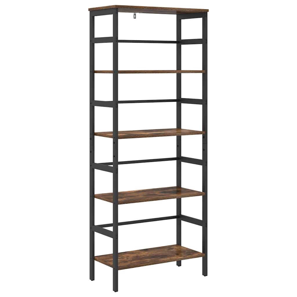 Boekenkast Gerookt eiken 60 x 29,5 x 149 cm Bewerkt hout