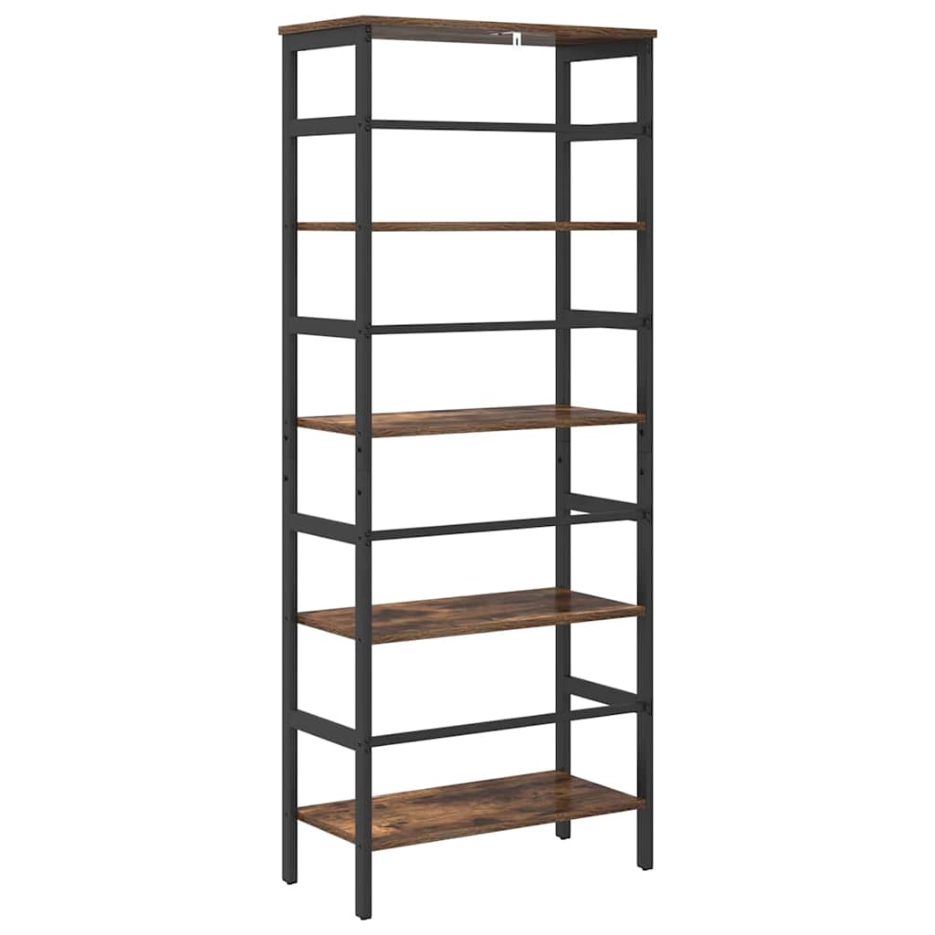 Boekenkast Gerookt eiken 60 x 29,5 x 149 cm Bewerkt hout