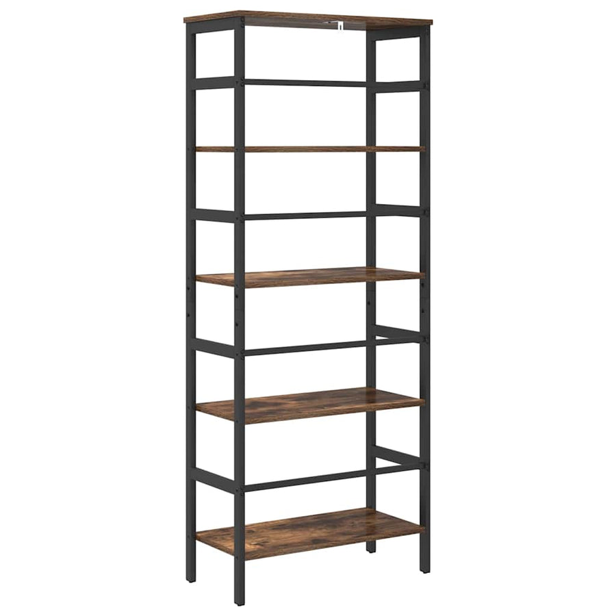 Boekenkast Gerookt eiken 60 x 29,5 x 149 cm Bewerkt hout