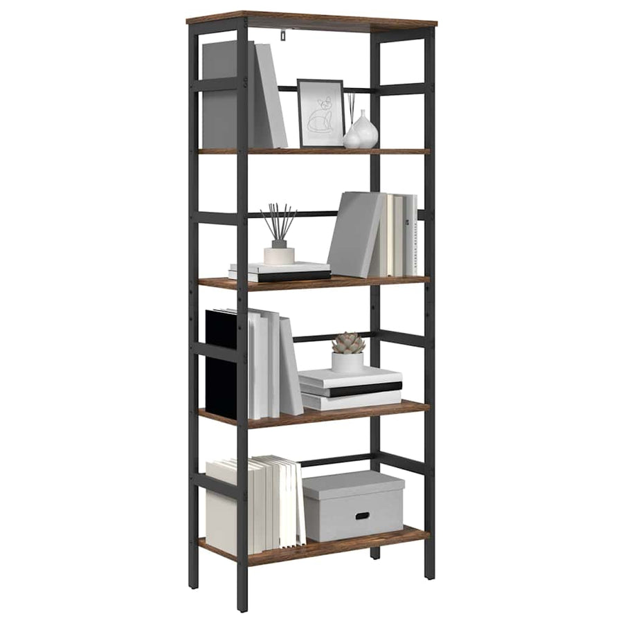 Boekenkast Gerookt eiken 60 x 29,5 x 149 cm Bewerkt hout